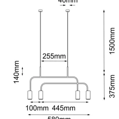 Cheap Nowoczesna lampa wisząca do oświetlenia stołu ANT 8839 VAI | Kaja Żyrandole Nowoczesne