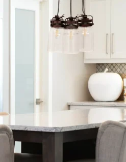 Sale Nowoczesna lampa wisząca, do kuchni K-8004-3 RAVEN | Kaja Oświetlenie Żyrandole Nowoczesne