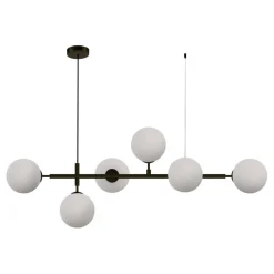 Cheap Nowoczesna lampa wisząca do jadalni LP-005/6P BK/WH z serii ALISA Żyrandole Nowoczesne