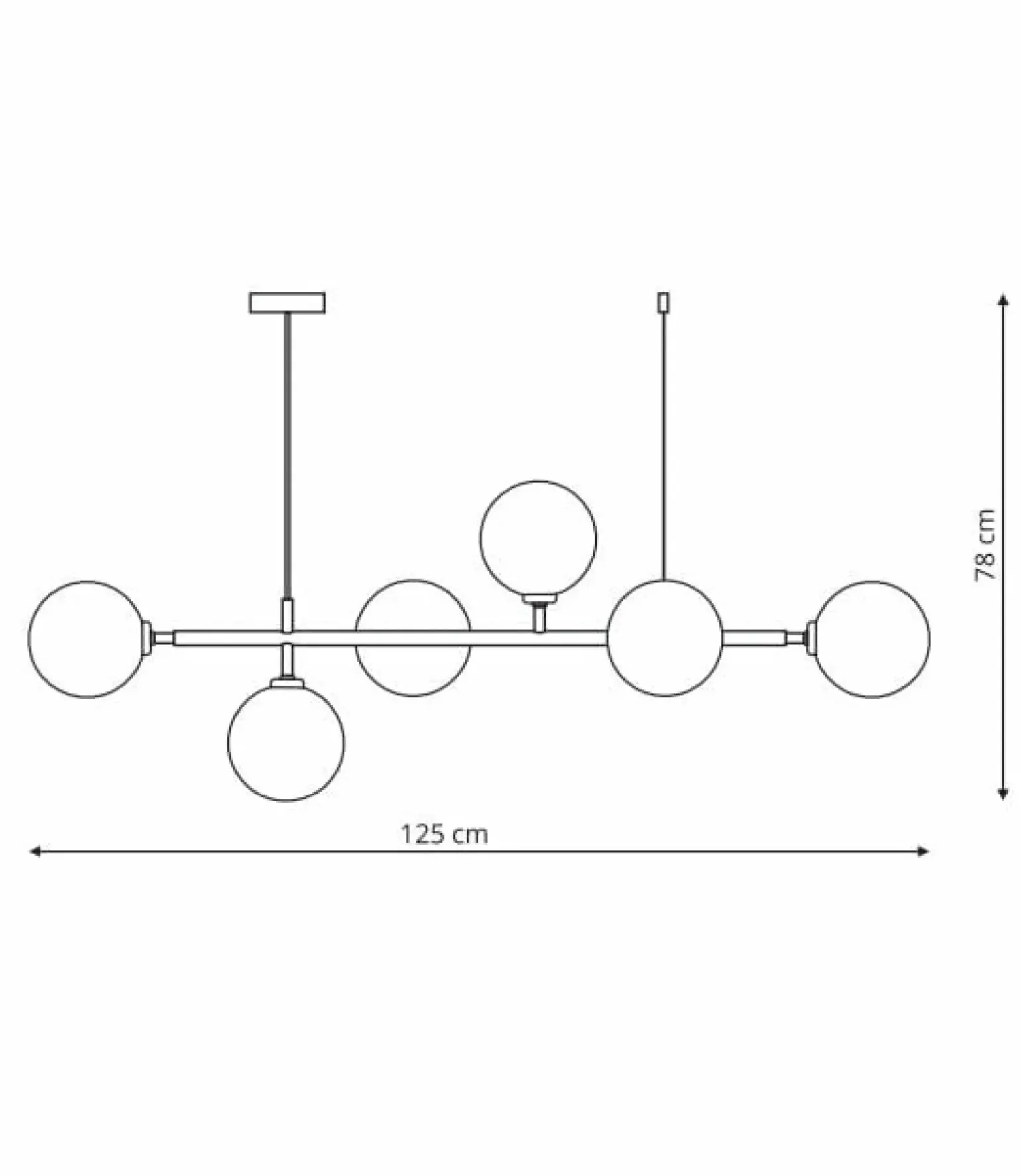 Cheap Nowoczesna lampa wisząca do jadalni LP-005/6P BK/WH z serii ALISA Żyrandole Nowoczesne