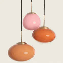 Shop Nowoczesna lampa wisząca, efektowne klosze ABR-3SKCR SFERO | Kaja Żyrandole Nowoczesne