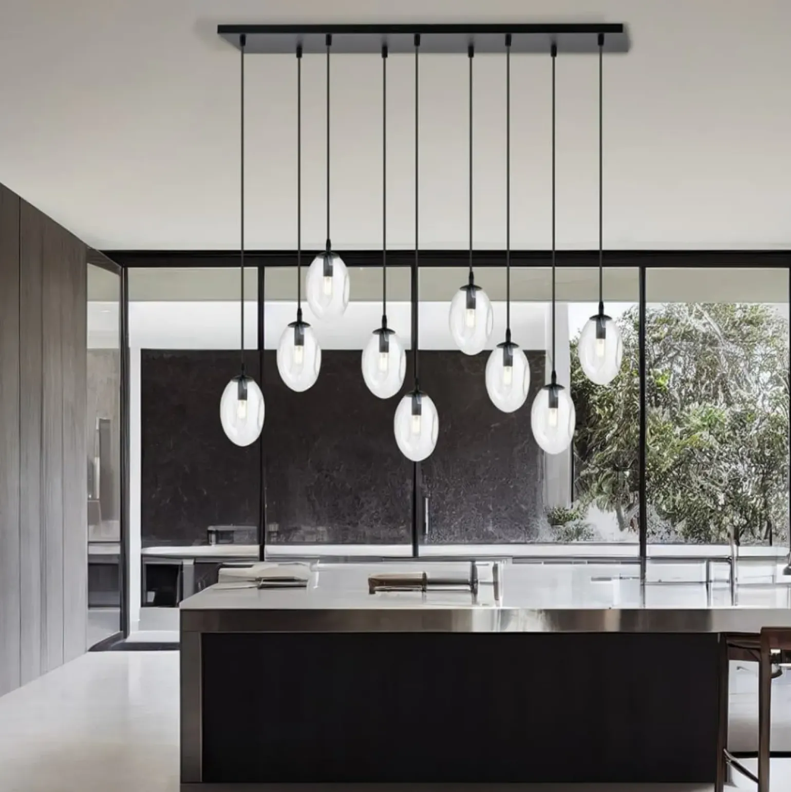 Flash Sale Nowoczesna lampa wisząca nad wyspę kuchenną 1265/9 z serii ASTRAL Żyrandole Nowoczesne