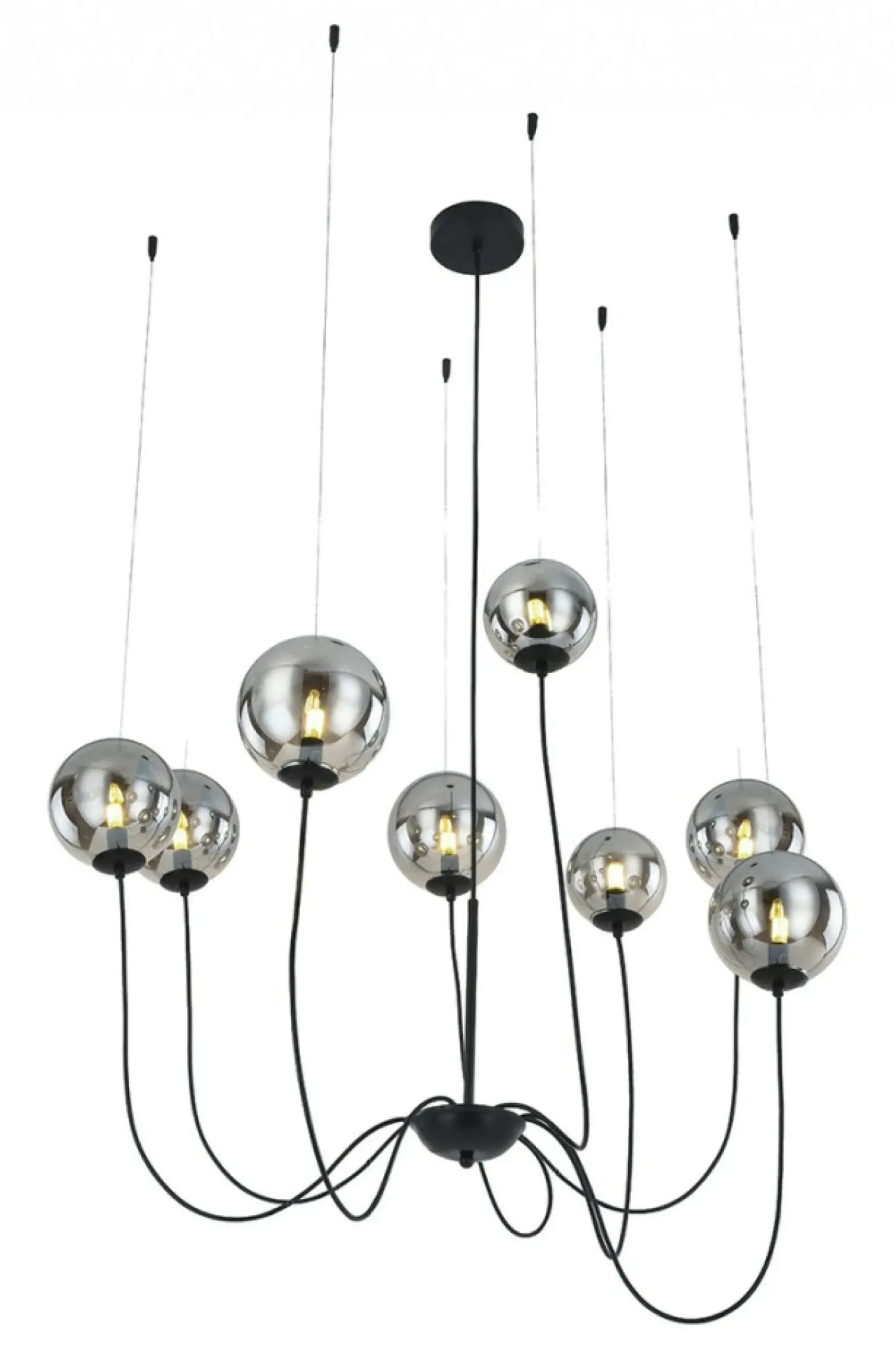 Shop Nowoczesna lampa wisząca pająk z kloszami AZ2639 CONFLUX | Kaja Żyrandole Nowoczesne