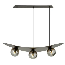 Cheap Nowoczesna lampa wisząca z grafitowymi kloszami 1300/3 z serii AURA Żyrandole Nowoczesne