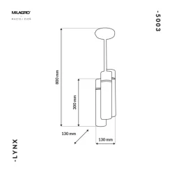 Best Nowoczesna lampa wisząca, złączone tuby MZ5003 LYNX | Kaja Oświetlenie Żyrandole Nowoczesne