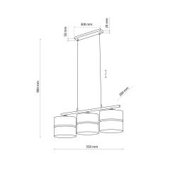 Sklep Kaja Nowoczesna lampa z dekoracyjnymi abażurami eco TK 4801 z serii NICOL