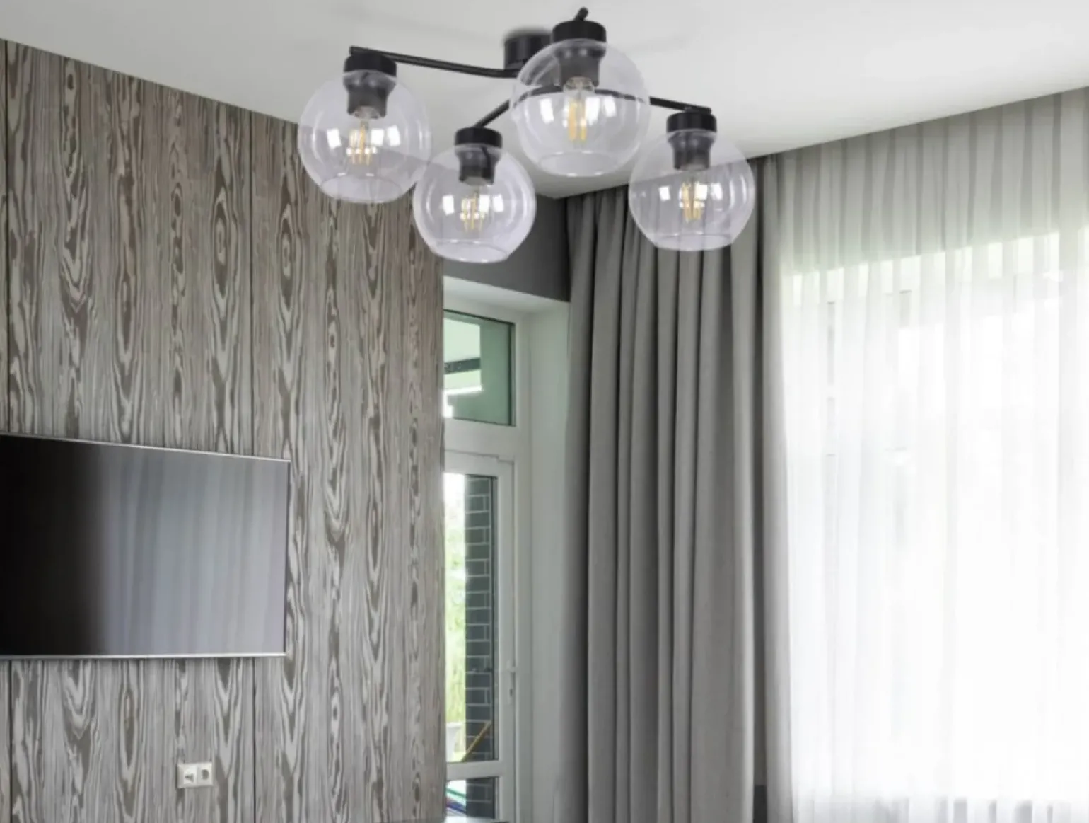 Cheap Nowoczesna lampa z okrągłymi kloszami K-2627 AIDEN 2 | Kaja Żyrandole Nowoczesne