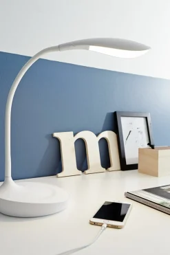 Sklep Kaja Nowoczesna lampka biurkowa z gniazdem USB 106093 | Kaja Oświetlenie