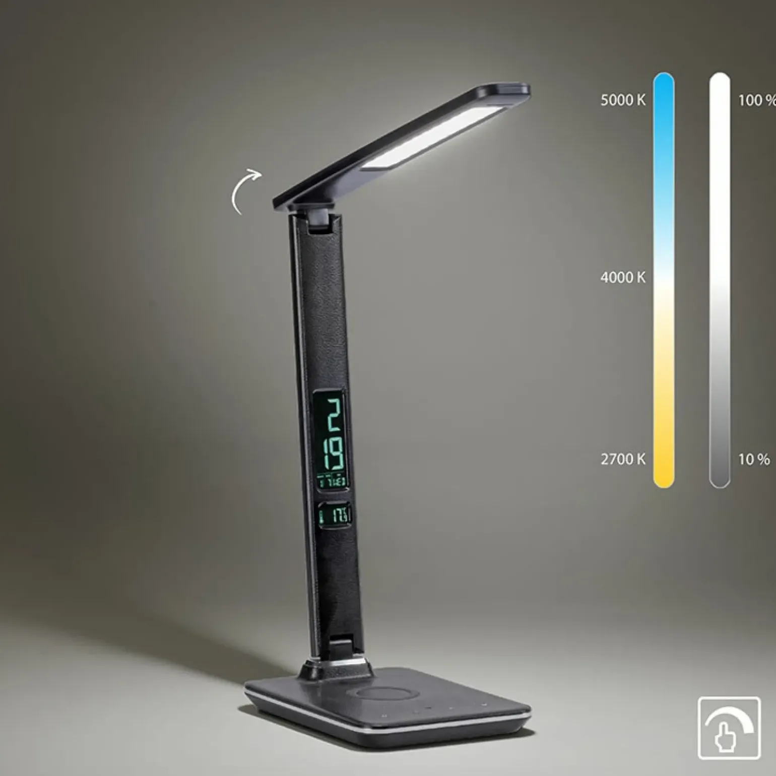 Sklep Kaja Nowoczesna lampka biurkowa LED do nauki 4595-18 z serii ADRIANO | Kaja