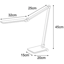 Sklep Kaja Nowoczesna lampka biurkowa z przegubami K-BL1121 z serii RICO