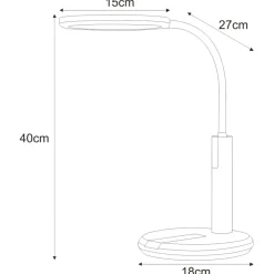 Sklep Kaja Nowoczesna lampka biurkowa LED 12W K-BL1513A z serii ERIS