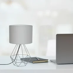 Sklep Kaja Nowoczesna lampka nocna, druciana podstawa MLP7202 BASKET | Kaja