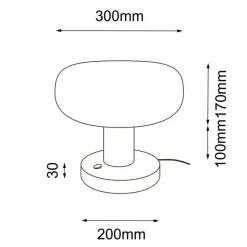 Sklep Kaja Nowoczesna lampka nocna z ozdobnym kloszem ANT 2034 TANPO | Kaja