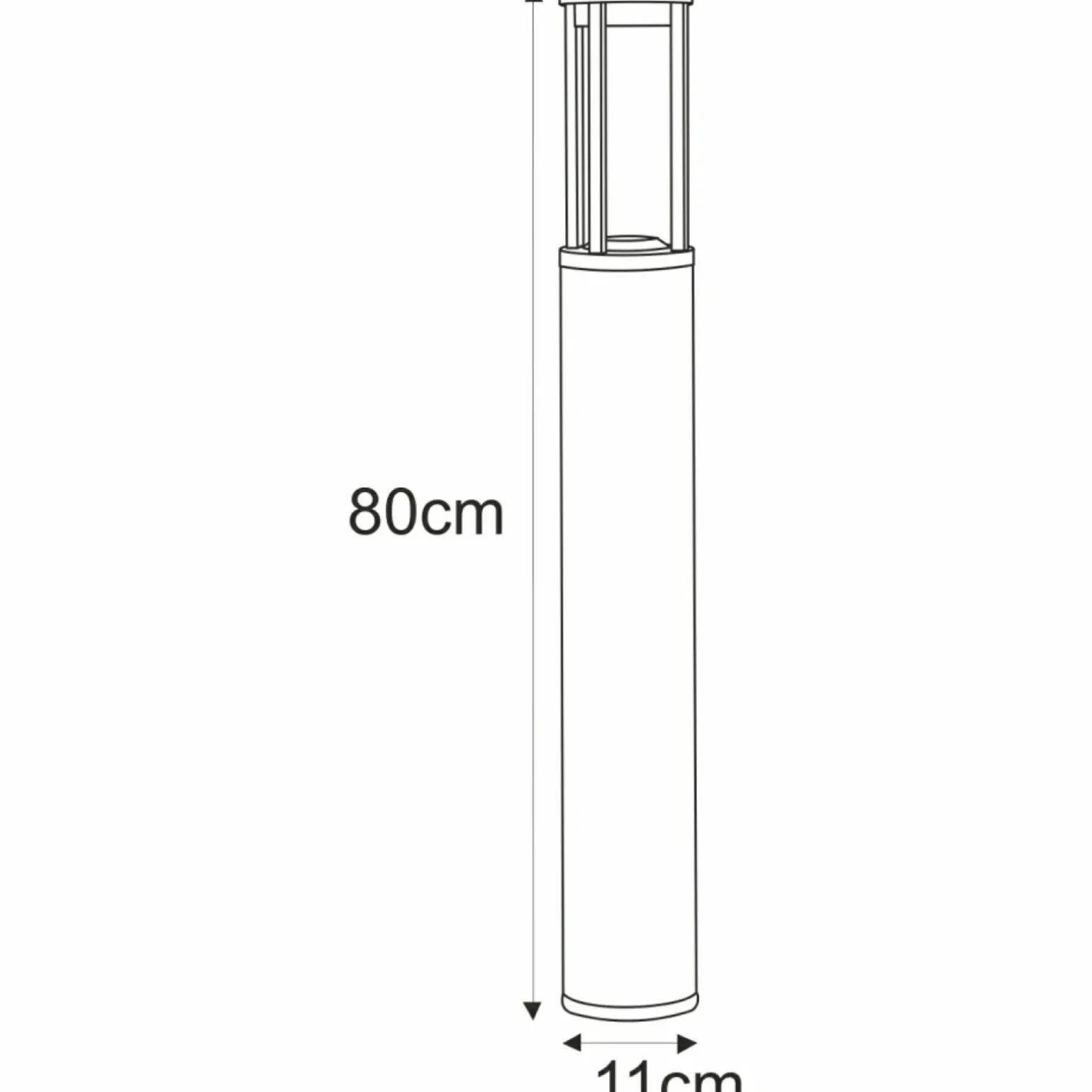 Sklep Kaja Nowoczesna, ledowa lampa ogrodowa K-8139 80cm UBBE | Kaja Oświetlenie