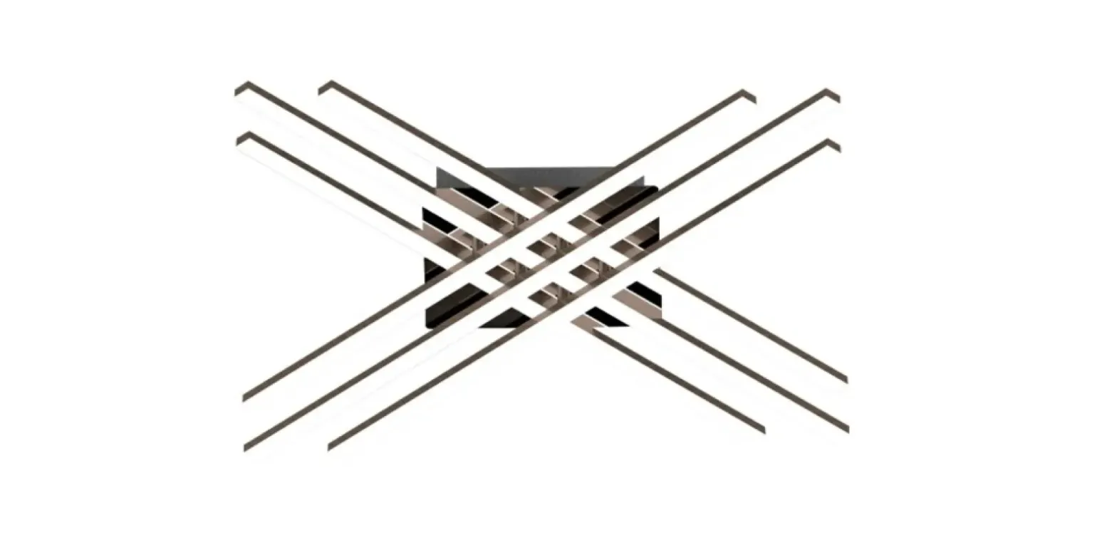 Sklep Kaja Nowoczesna, ledowa lampa sufitowa do korytarza PL99829-6 z serii CROSS