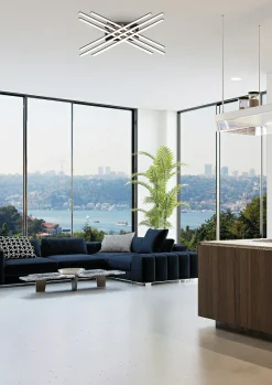 Sklep Kaja Nowoczesna, ledowa lampa sufitowa do korytarza PL99829-6 z serii CROSS