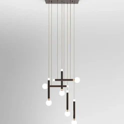 Best Nowoczesna, ledowa lampa wisząca PND-2018109-6 LAON | Kaja Oświetlenie Żyrandole Nowoczesne