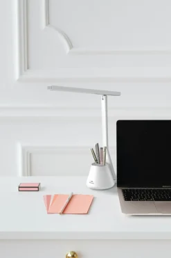 Sklep Kaja Nowoczesna, ledowa lampka biurkowa K-BL1066 BIAŁY KIKI | Kaja