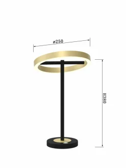 Sklep Kaja Nowoczesna, ledowa lampka stołowa WF 8016-104 BREST | Kaja