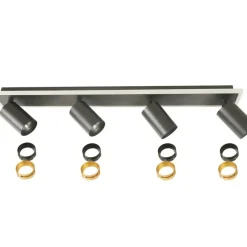 Shop Nowoczesna listwa LED z reflektorami LP-0612/4C BK PARMA | Kaja Żyrandole Nowoczesne