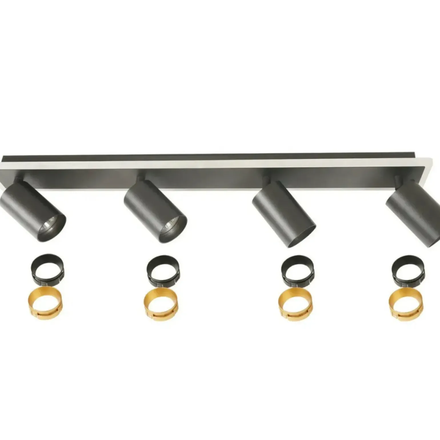 Shop Nowoczesna listwa LED z reflektorami LP-0612/4C BK PARMA | Kaja Żyrandole Nowoczesne