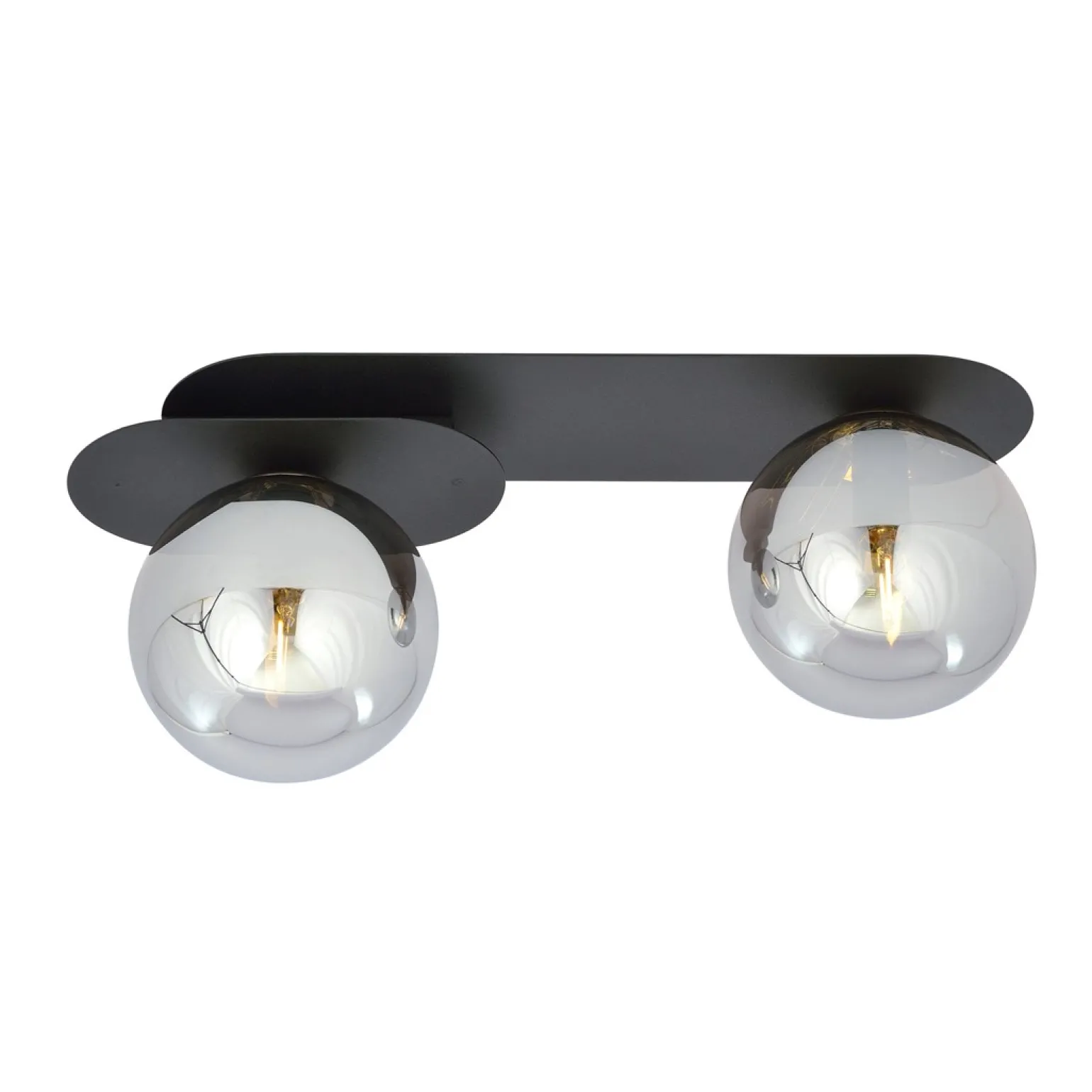 Sklep Kaja Nowoczesna listwa natynkowa z ciemnymi kloszami 1119/2 PLAZA | Kaja