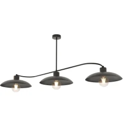 Sklep Kaja Nowoczesna, potrójna lampa do kuchni 1353/3 FOSTER 3 BLACK | Kaja