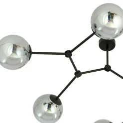 Best Sale Nowoczesna, szeroka lampa z ciemnymi kloszami 1134/6 SPACE | Kaja Żyrandole Nowoczesne