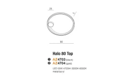 Best Nowoczesna złota lampa sufitowa LED okrągła AZ4704 HALO | Kaja Żyrandole Nowoczesne