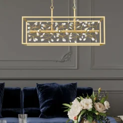 Clearance Nowoczesna, złota lampa wisząca nad stół P0578-06C-V7V7 SPRING | Kaja Żyrandole Nowoczesne