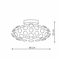 Outlet Nowoczesny, chromowany plafon LP-17060/3C FERRARA | Kaja Oświetlenie Żyrandole Nowoczesne