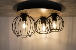 New Nowoczesny, druciany plafon do sypialni SIG 32356 z serii CYBER KOŁO Żyrandole Nowoczesne