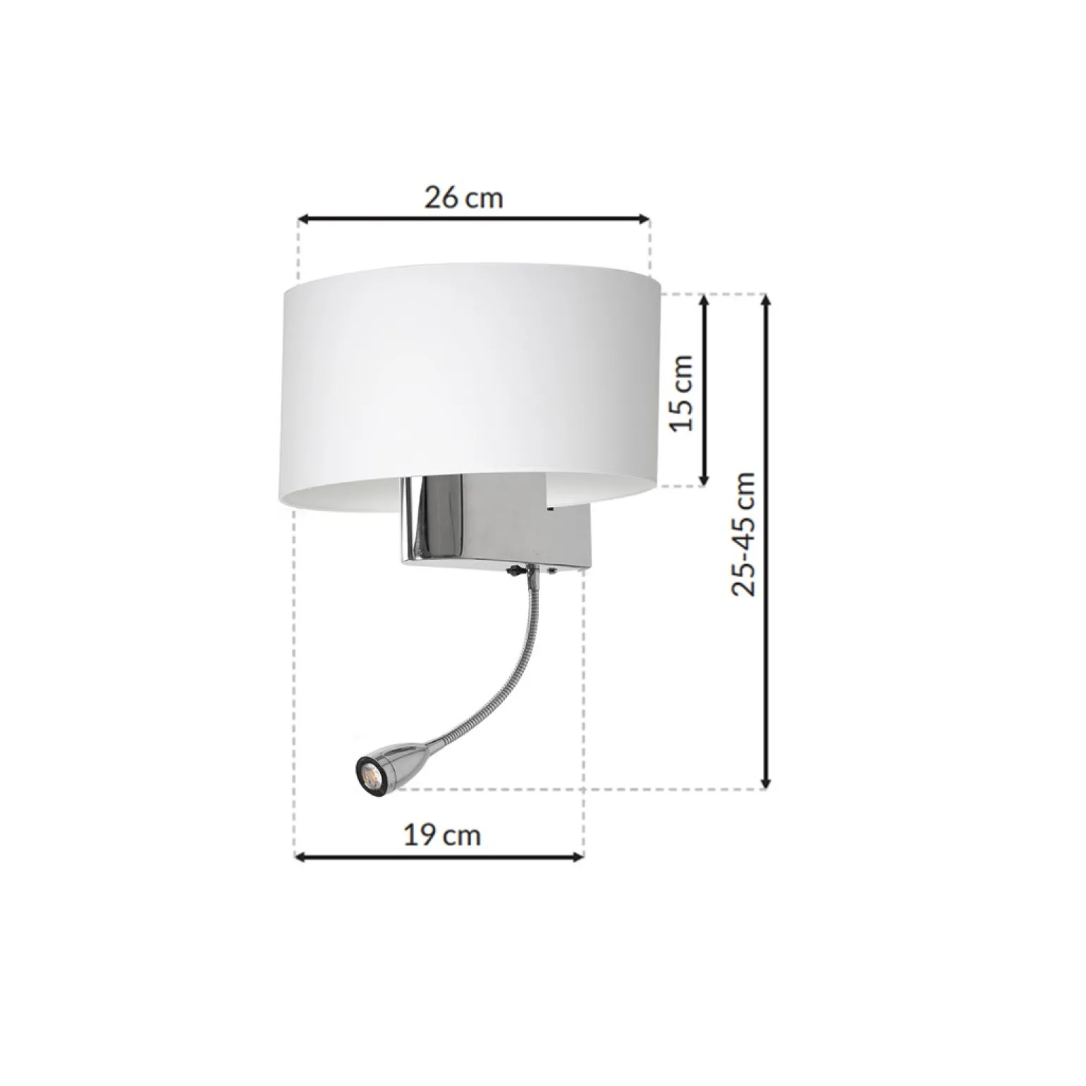 Sklep Kaja Nowoczesny kinkiet ścienny z doświetleniem ML6372 z serii CASINO | Kaja Oświetle