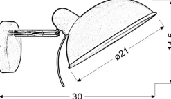 Sklep Kaja Nowoczesny kinkiet do salonu 21-51448 DURIO | Kaja Oświetlenie