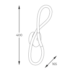 Sklep Kaja Nowoczesny kinkiet LED do sypialni 20006W-GD BALBO | Kaja Oświetlenie