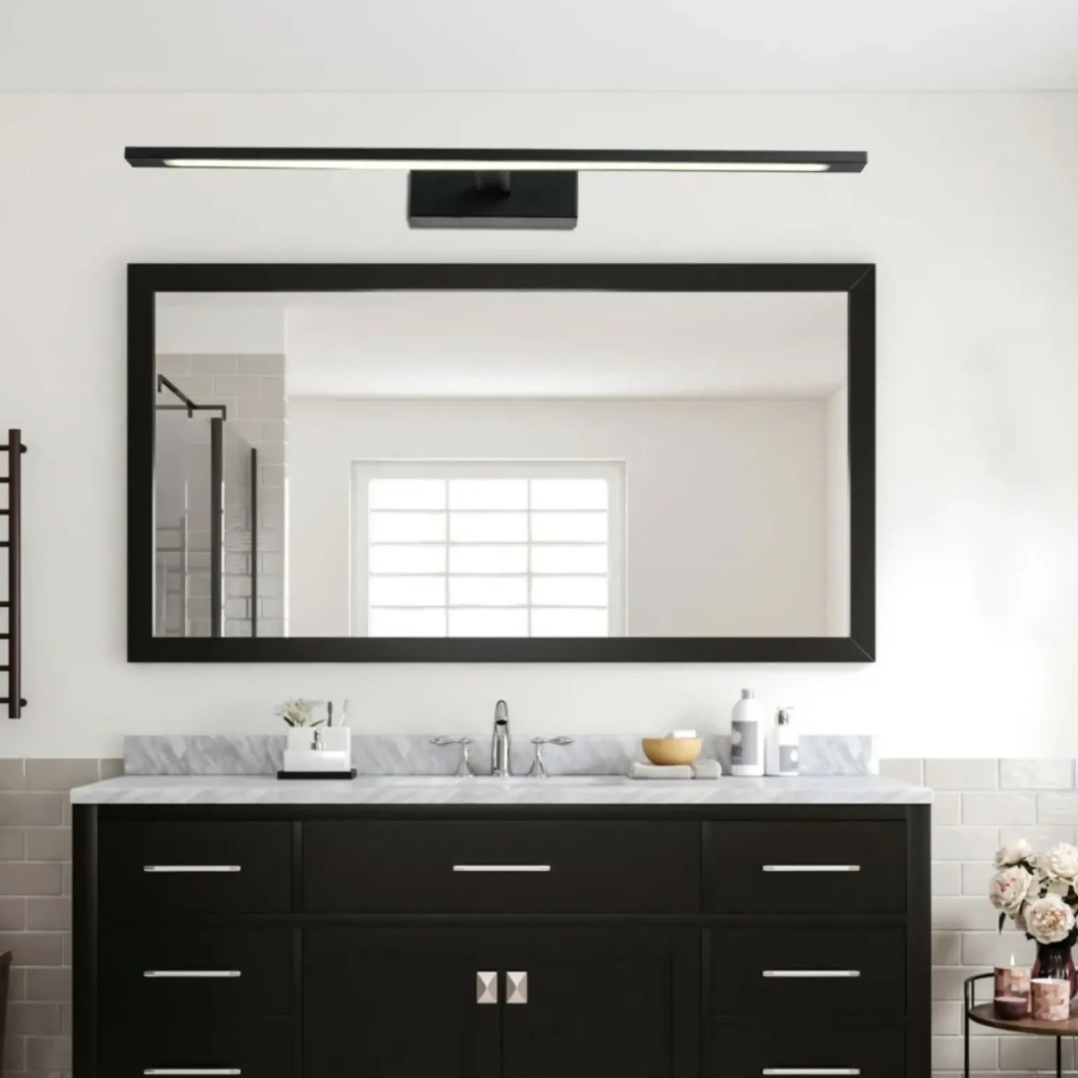 Sklep Kaja Nowoczesny kinkiet nad lutro GS-LWB-20W/3 BK ISLA | Kaja Oświetlenie