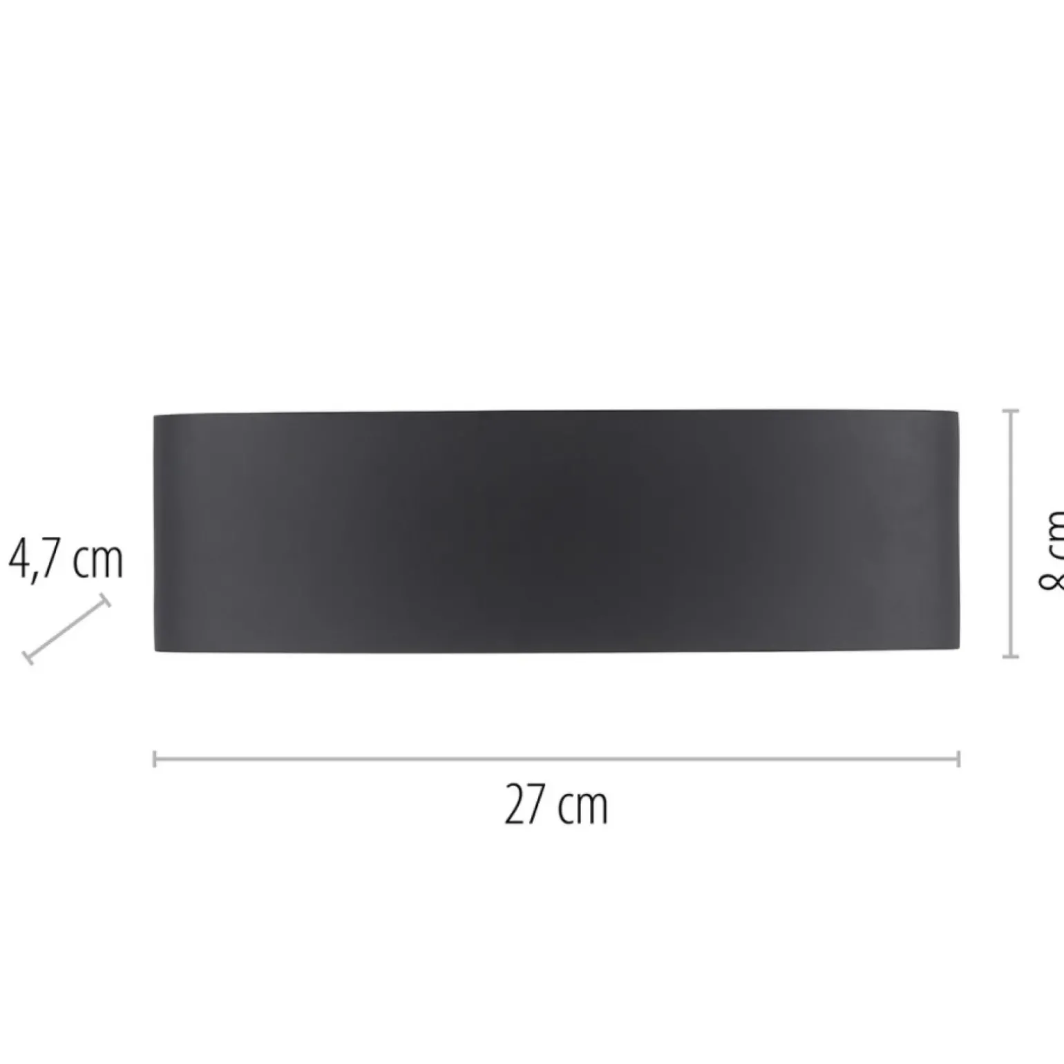 Sklep Kaja Nowoczesny kinkiet ogrodowy LED, góra-dół 9489-13 z serii CARLO | Kaja