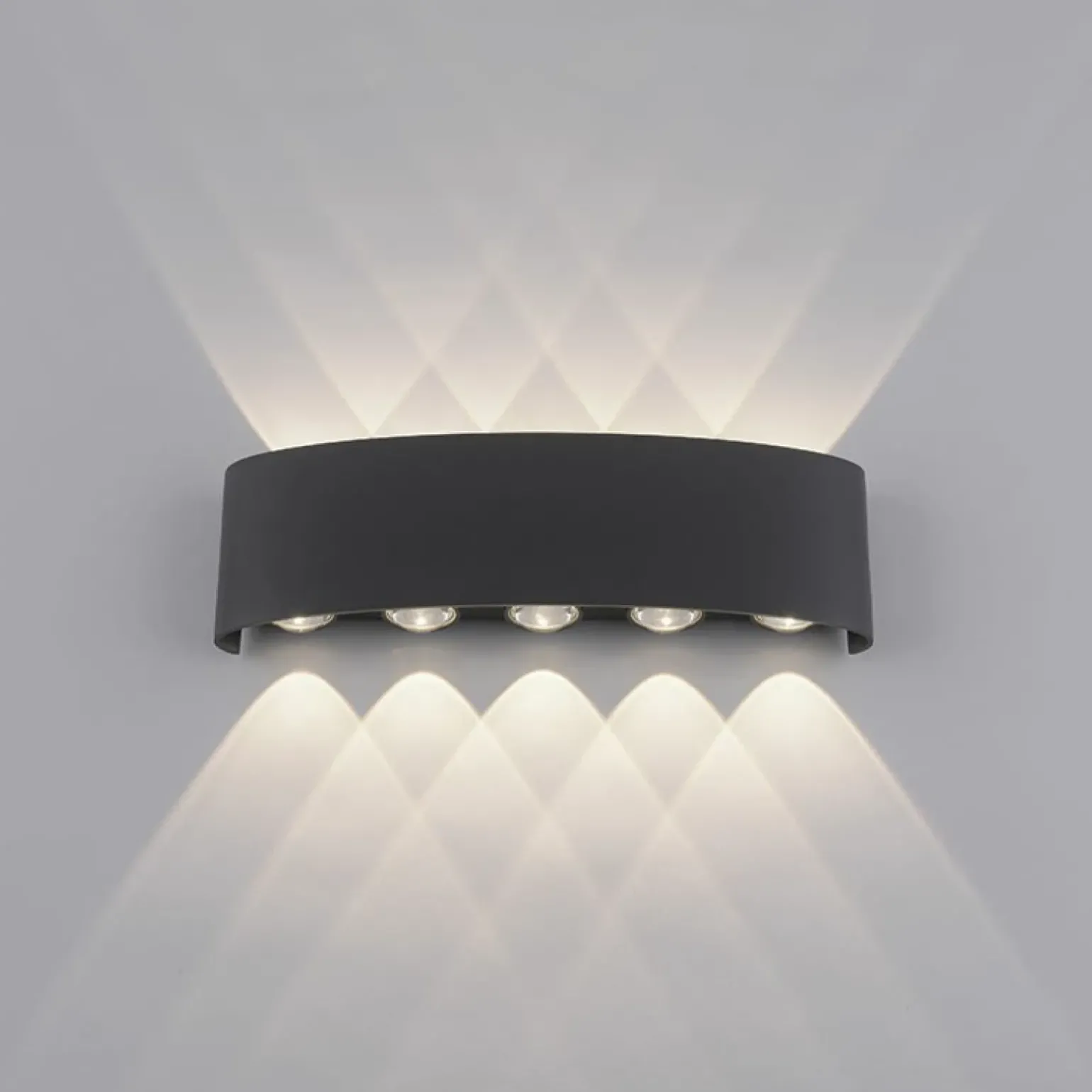 Sklep Kaja Nowoczesny kinkiet ogrodowy LED, góra-dół 9489-13 z serii CARLO | Kaja