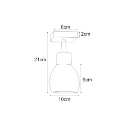 Sklep Kaja Nowoczesny kinkiet z drucianym kloszem K-4574 MIKA WHITE | Kaja