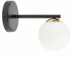 Sklep Kaja Nowoczesny kinkiet ze złotą dekoracją SIG 33662 z serii PIANO | Kaja