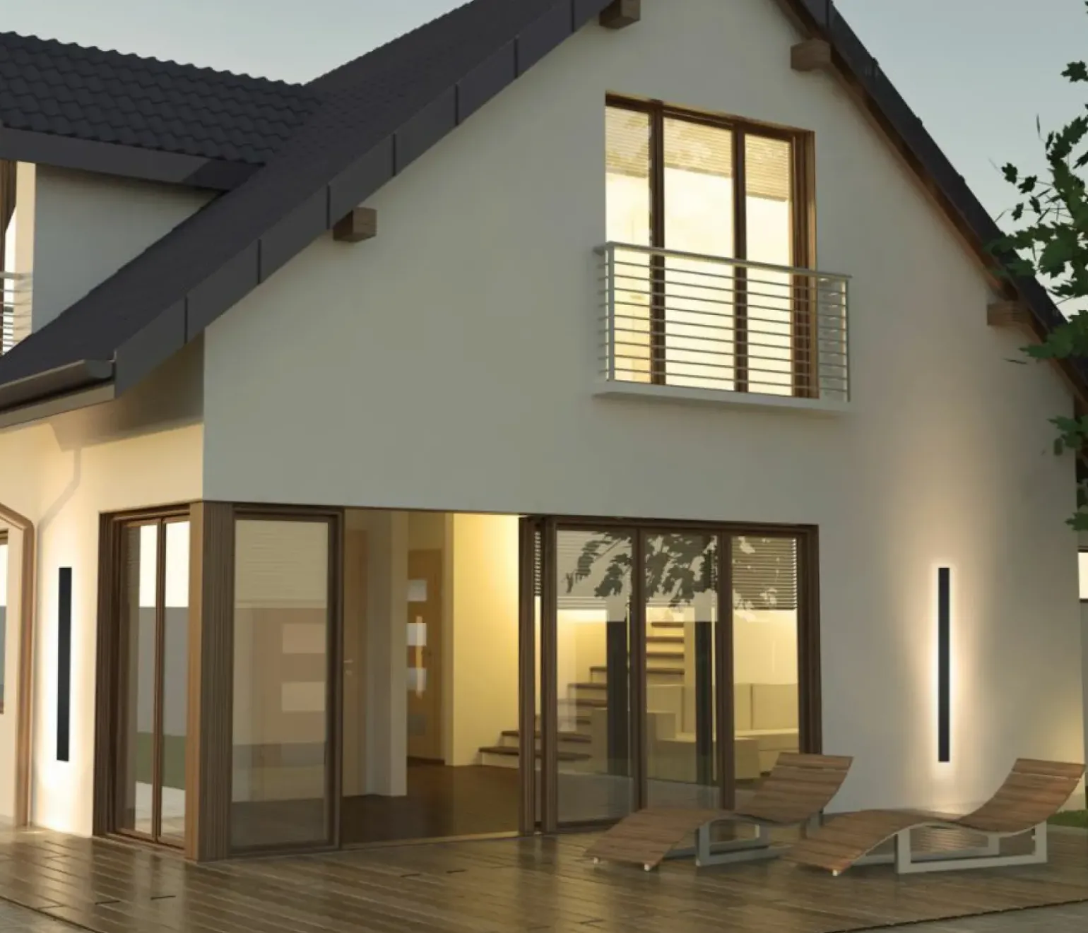 Sklep Kaja Nowoczesny kinkiet zewnętrzny 3000K 120cm OWL-2051-12-3K MUTTI | Kaja