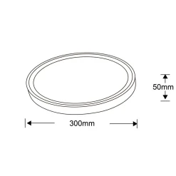 Sklep Kaja Nowoczesny plafon łazienkowy na bazie okręgu LP-550/1C S 4BK – VEGAS