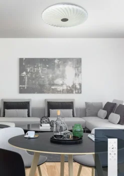 Sklep Kaja Nowoczesny plafon ze zdobionym kloszem 14-75239 CALIPSO | Kaja