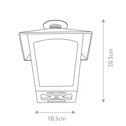 Sklep Kaja Nowoczesny plafon zewnętrzny BL6C-BLACK z serii YORK