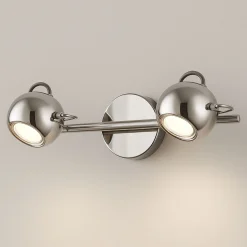 Sklep Kaja Nowoczesny 2-punktowy kinkiet K-8002/2 CHR SALVA | Kaja