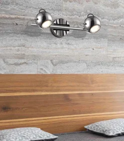 Sklep Kaja Nowoczesny 2-punktowy kinkiet K-8002/2 CHR SALVA | Kaja