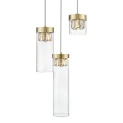 Discount Nowoczesny żyrandol do sypialni P0389-03D-0FD2 GEM| Kaja Oświetlenie Żyrandole Nowoczesne