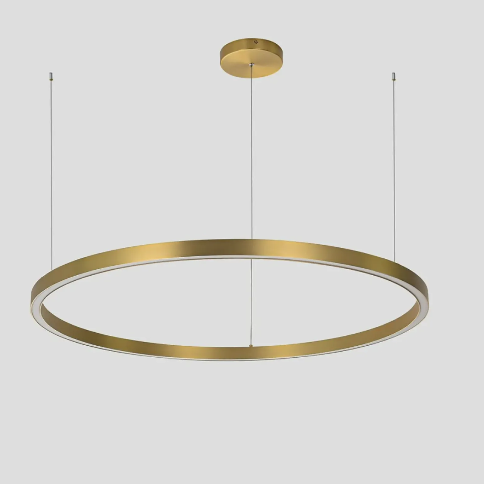 Hot Nowoczesny żyrandol LED do sypialni LP-033/1P S GD z serii MIDWAY Żyrandole Nowoczesne