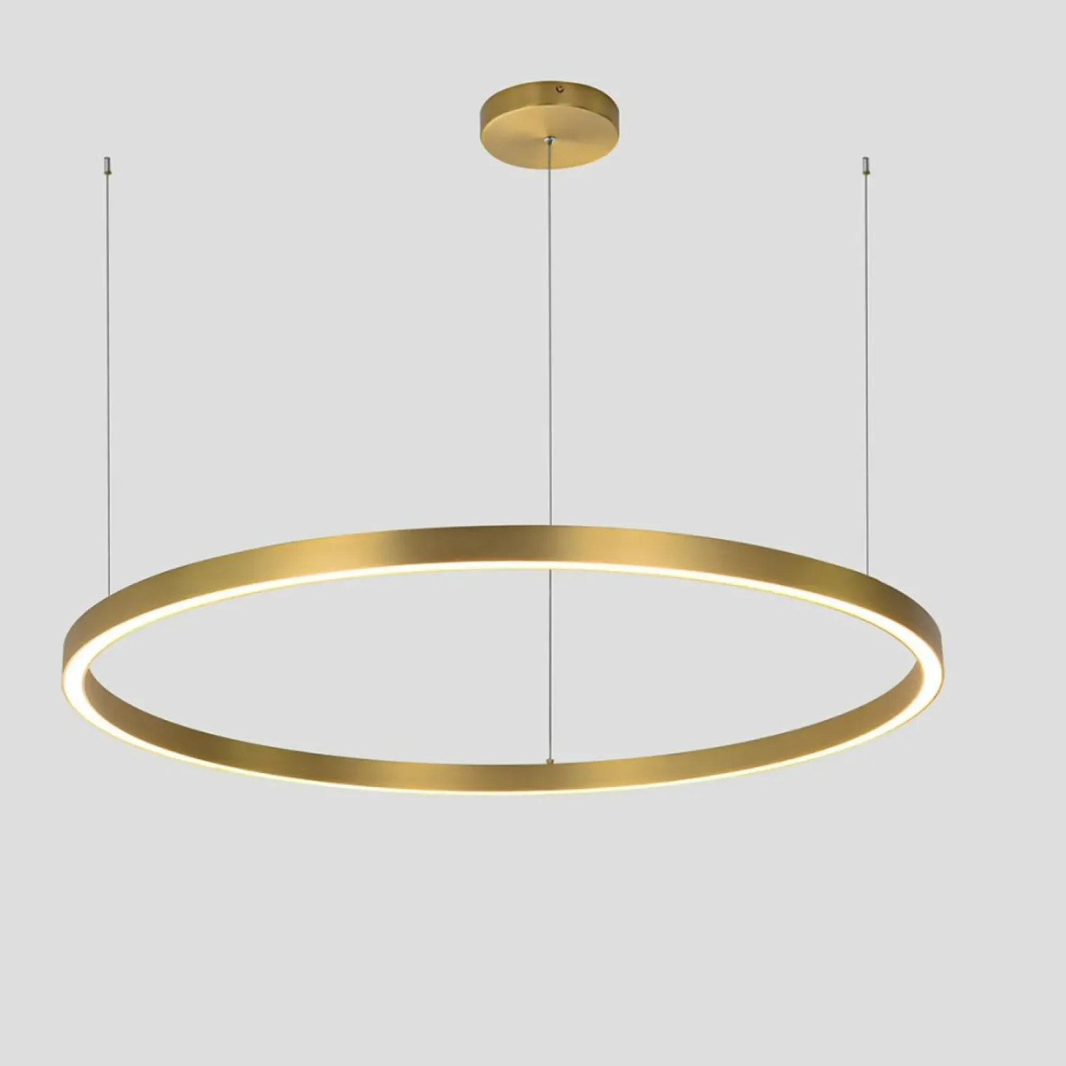 Hot Nowoczesny żyrandol LED do sypialni LP-033/1P S GD z serii MIDWAY Żyrandole Nowoczesne