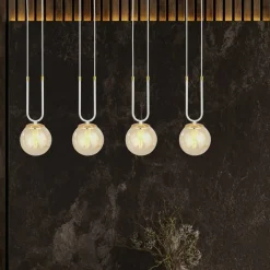 Discount Nowoczesny zwis do kuchni w stylu modern glamour 1117/4 GLAM | Kaja Żyrandole Nowoczesne